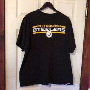 Pittsburgh Steelers Black Letter Graphic T-Shirt Mens XL NFL